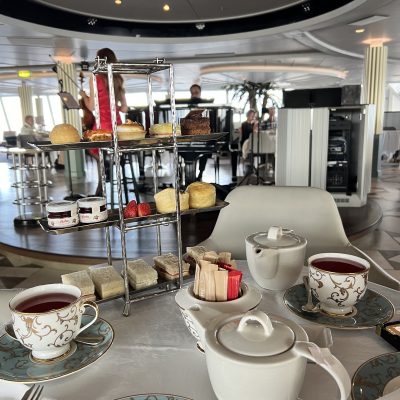 Afternoon tea on Crystal Cruises