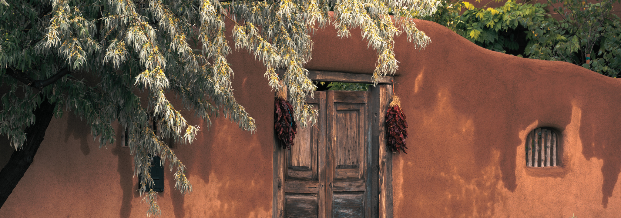 close up shot of a door in Santa Fe, New Mexico. Plan a Vacation Day.